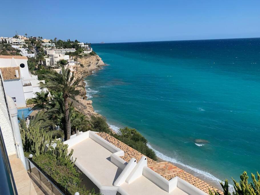 Preciosa Casa En Vilajoyosa Con Vistas Al Mar En Las Casas Colgantes Del Casco Antiguo فيياخويوسا المظهر الخارجي الصورة